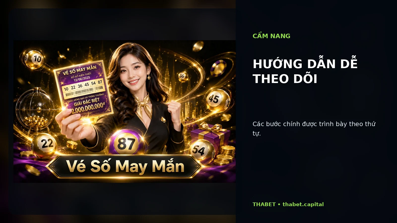 Hướng dẫn dễ theo dõi tại THABET