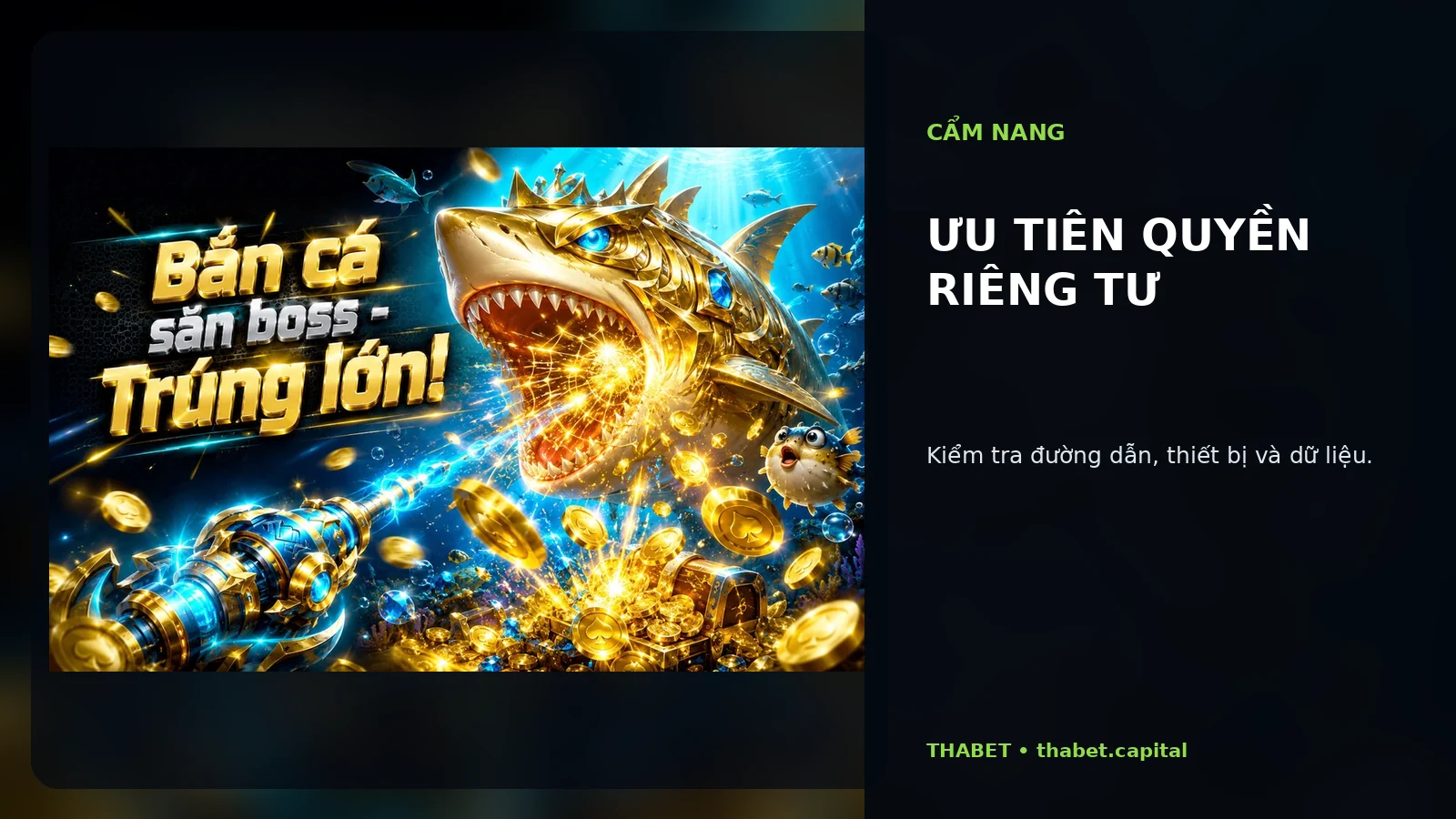 Ưu tiên quyền riêng tư tại THABET